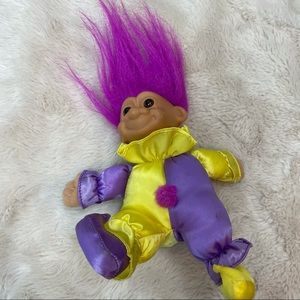 Vintage Troll Clown Doll
